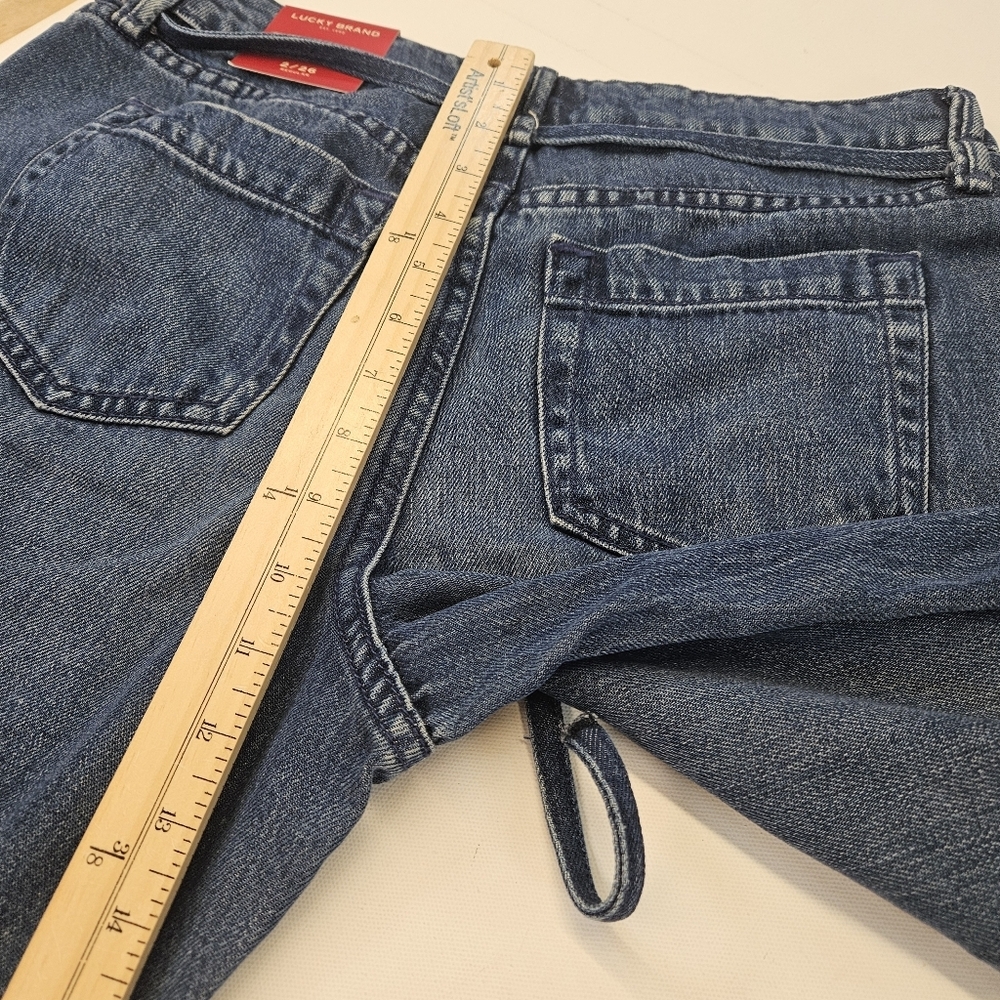 Lucky Brand NWT Palazzo Blue Jeans Size 2/26 26 X 31 Retail $129 Wide Leg - Picture 12 of 12